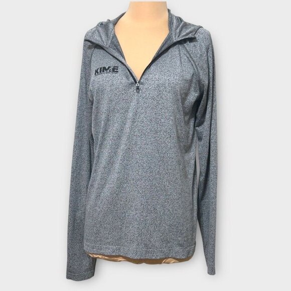 Lululemon Metal Vent Tech Hoodie M Black White Swiftly EUC Men Logo Hood Active - Picture 1 of 8